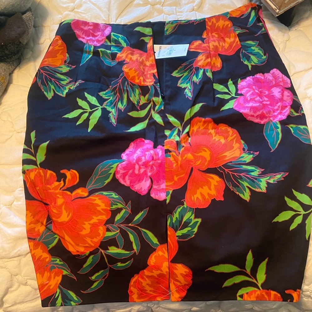 Express Pencil Skirt floral